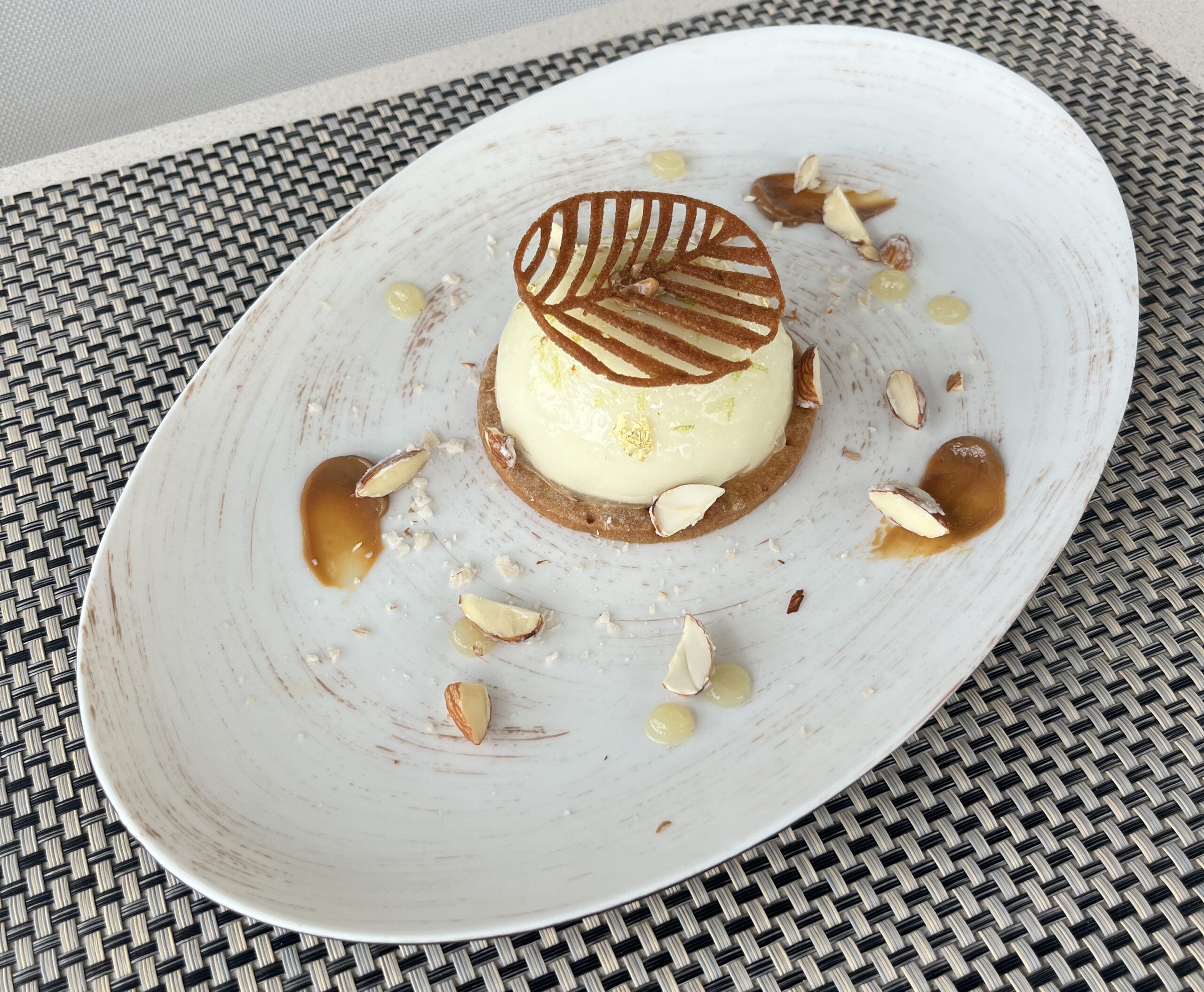 Lemon dome dessert at Atipika’a