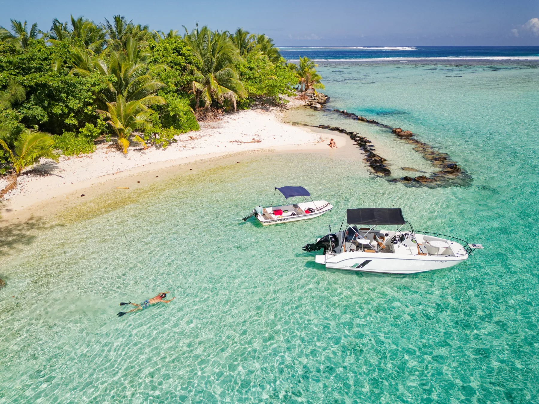 Excursion en bateau sur le lagon de Raiatea